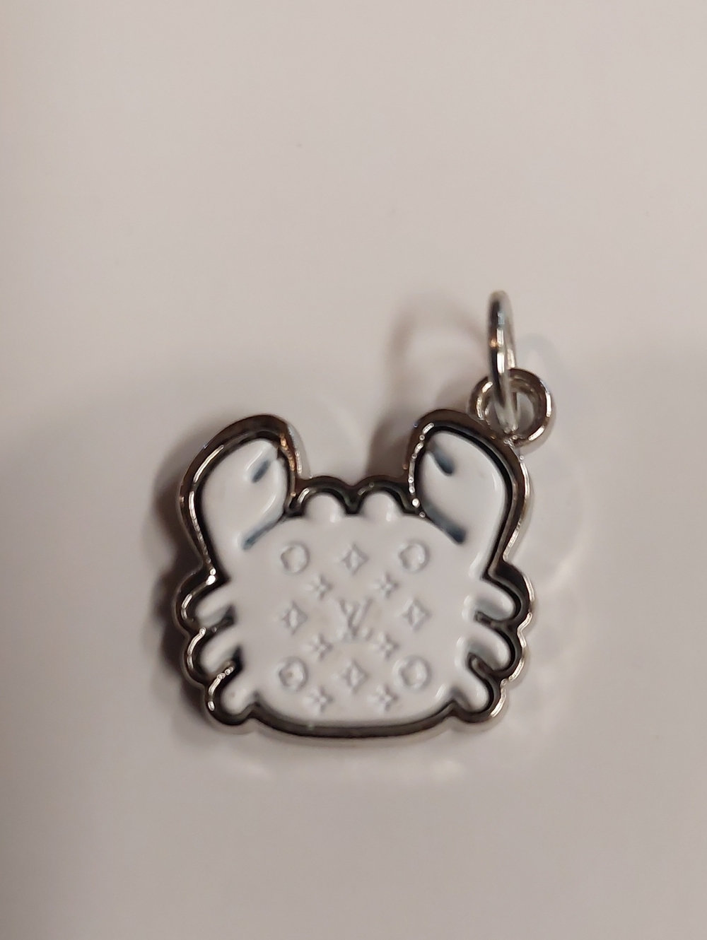 LV White Enamel Crab Charm Pendant Sale 1/$20 or 2/$35